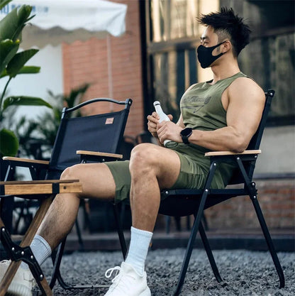 Quick-Dry Running Vest Shorts Set