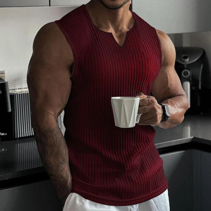 Summer Men V-Neck Tank