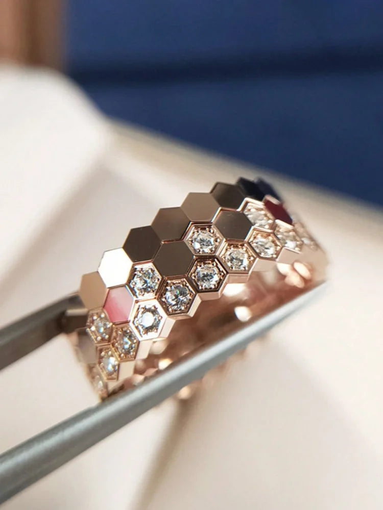 Zircon Wedding Band Ring