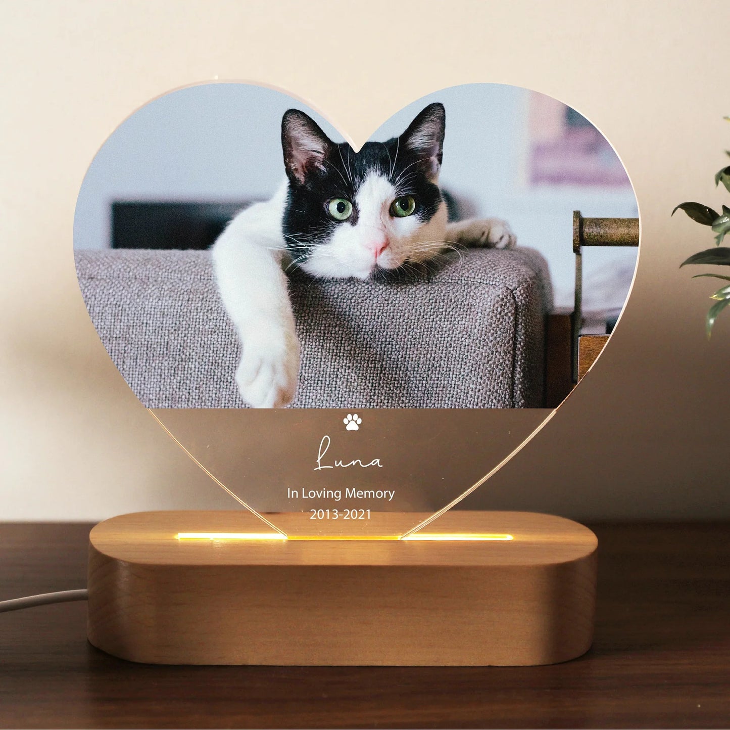 Personalized Heart Pet Frame