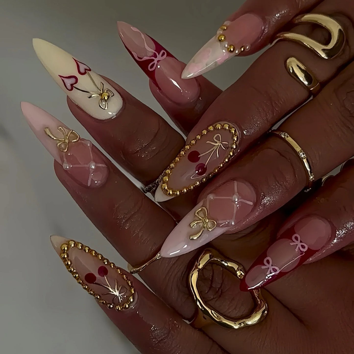Ballerina French Nail Tips