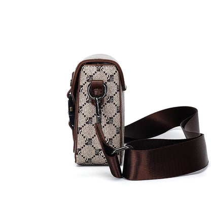 PU Leather Saddle Crossbody Bag