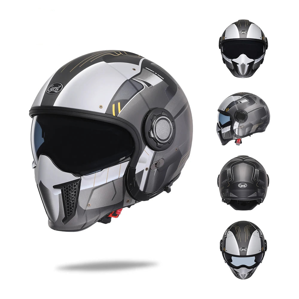 CYRIL Four-Form Dual-Visor Modular Helmet