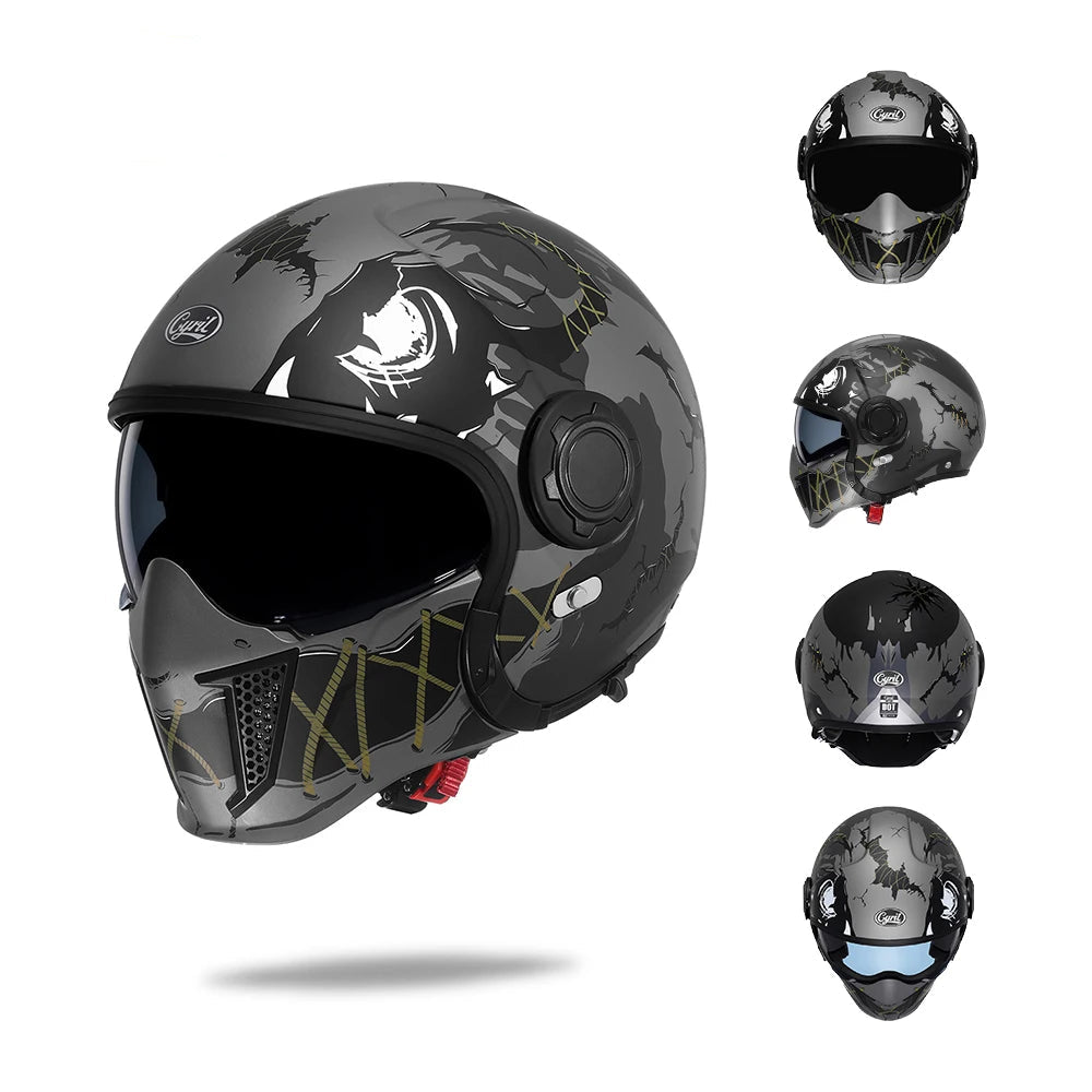 CYRIL Four-Form Dual-Visor Modular Helmet