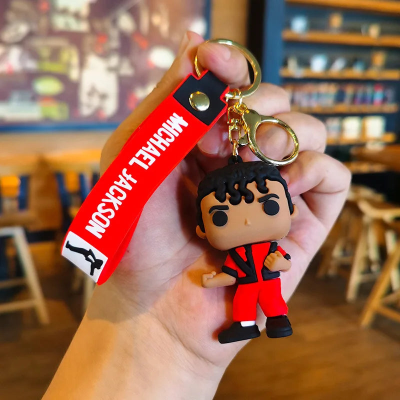 Michael Jackson Keychain Music Idol