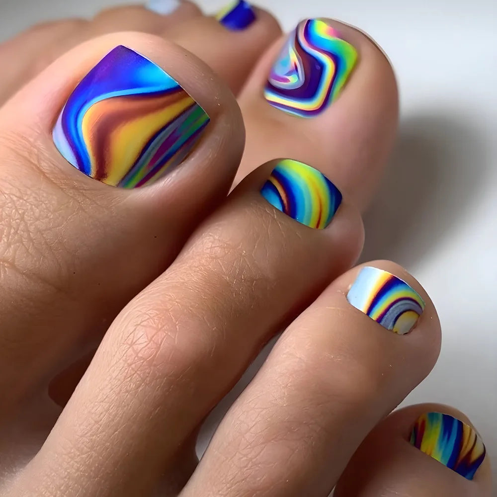 Toe Press-On Nail Set