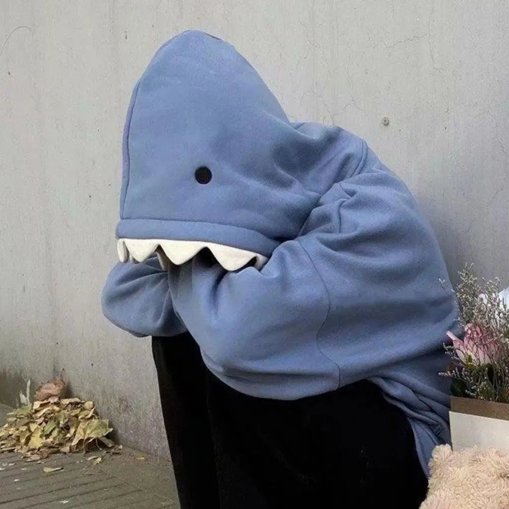 Shark Patchwork Pullover Hoodie