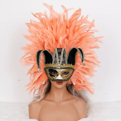 Feather Masquerade Party Mask