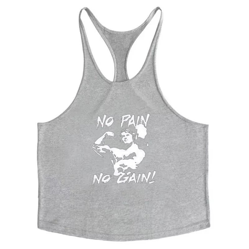 pattern printed fitness vest