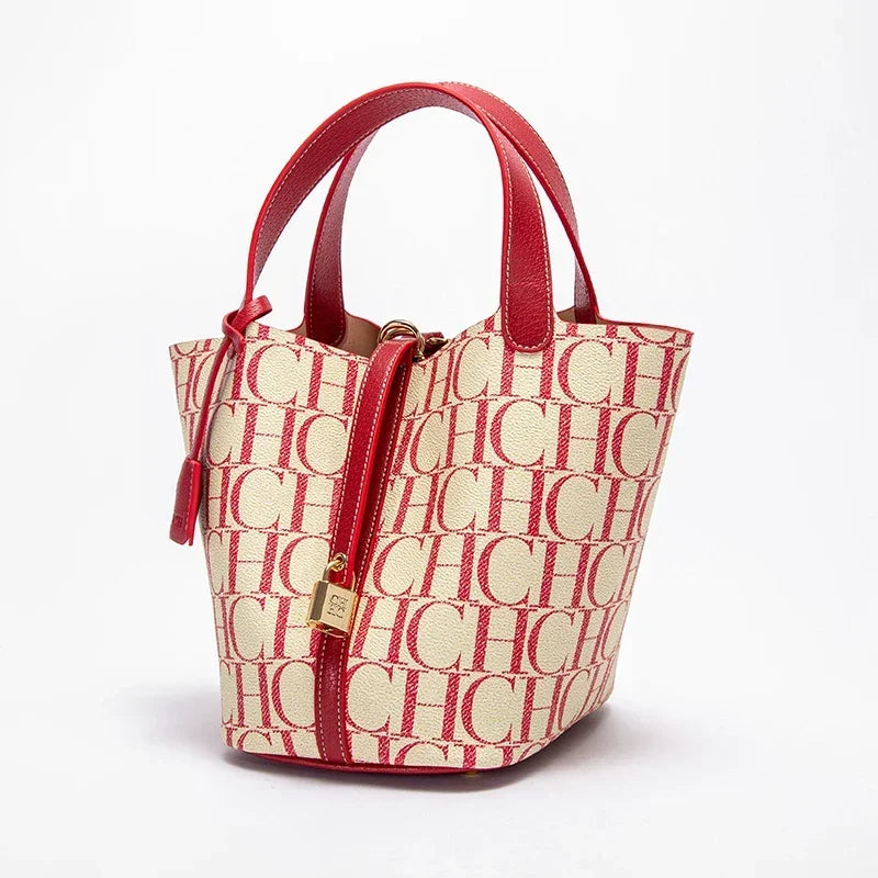 PVC Applique Bucket Tote