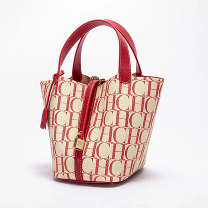 PVC Applique Bucket Tote