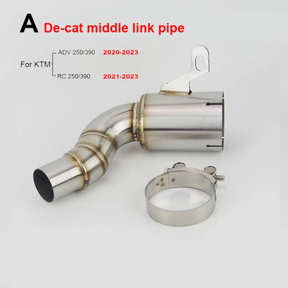 KTM RC/Duke 390 De-Cat Middle Link Pipe 45-51mm