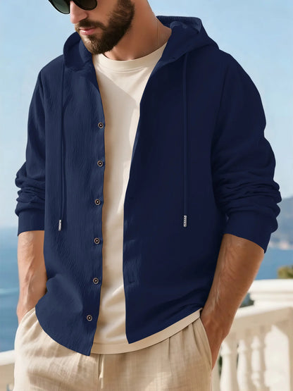Collarless Pullover Shirt