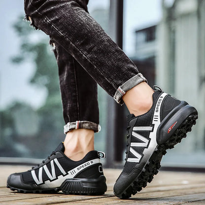 Waterproof Lace-Up Trekking Sneakers