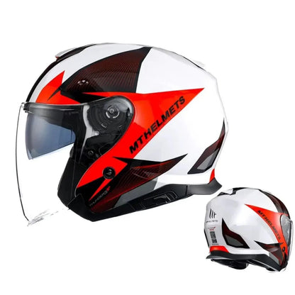 MT Thunder Double-Lens Jet Helmet