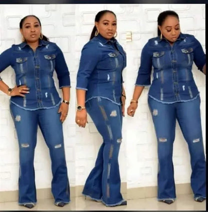 Female Jean Jacket Set