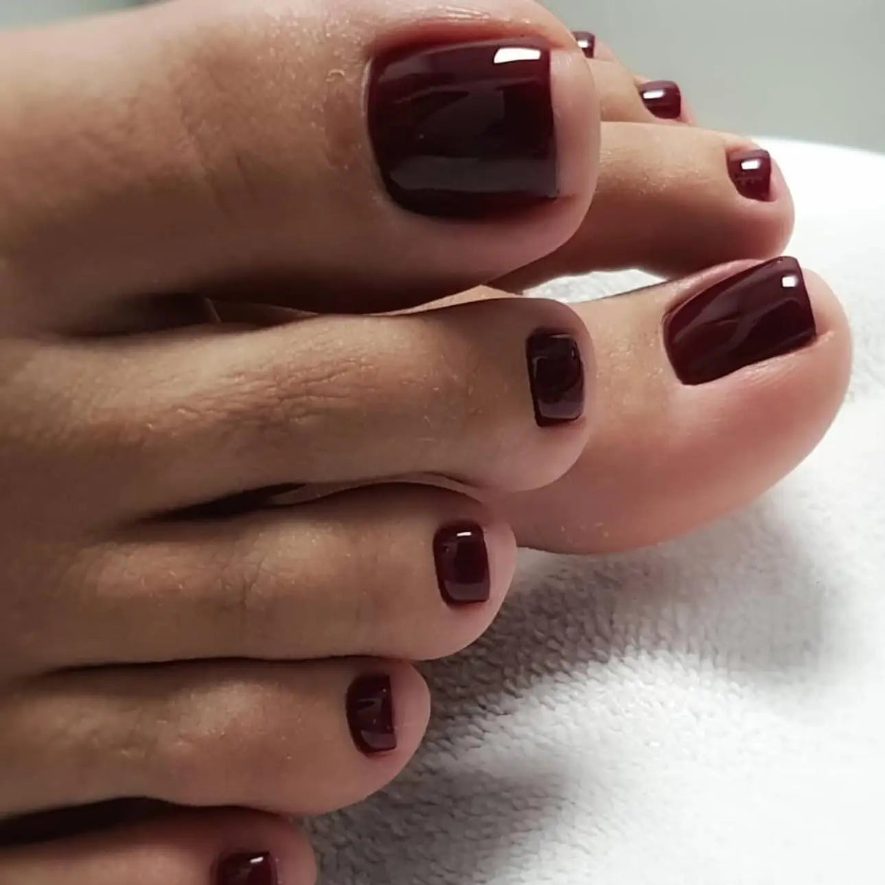 Multicolor Square Press-On Nails