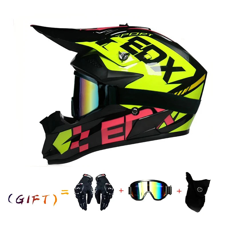 VGV Three-Piece Off-Road Motocross Helmet