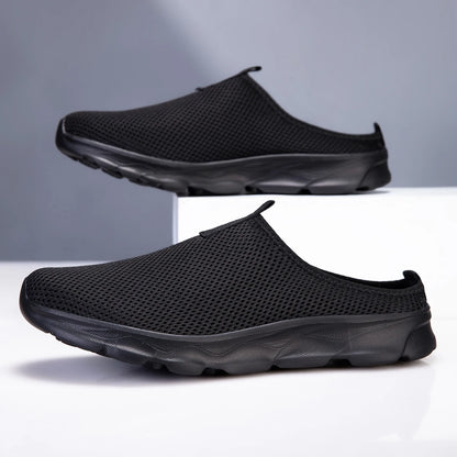 Breathable Mesh Half-Slipper Shoes