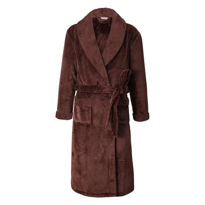 Men’s Plus Size Flannel Kimono Robe
