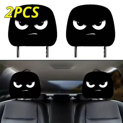 Scary Face Car Headrest Cover