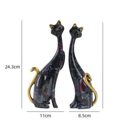 Couple Cat Sculpture
