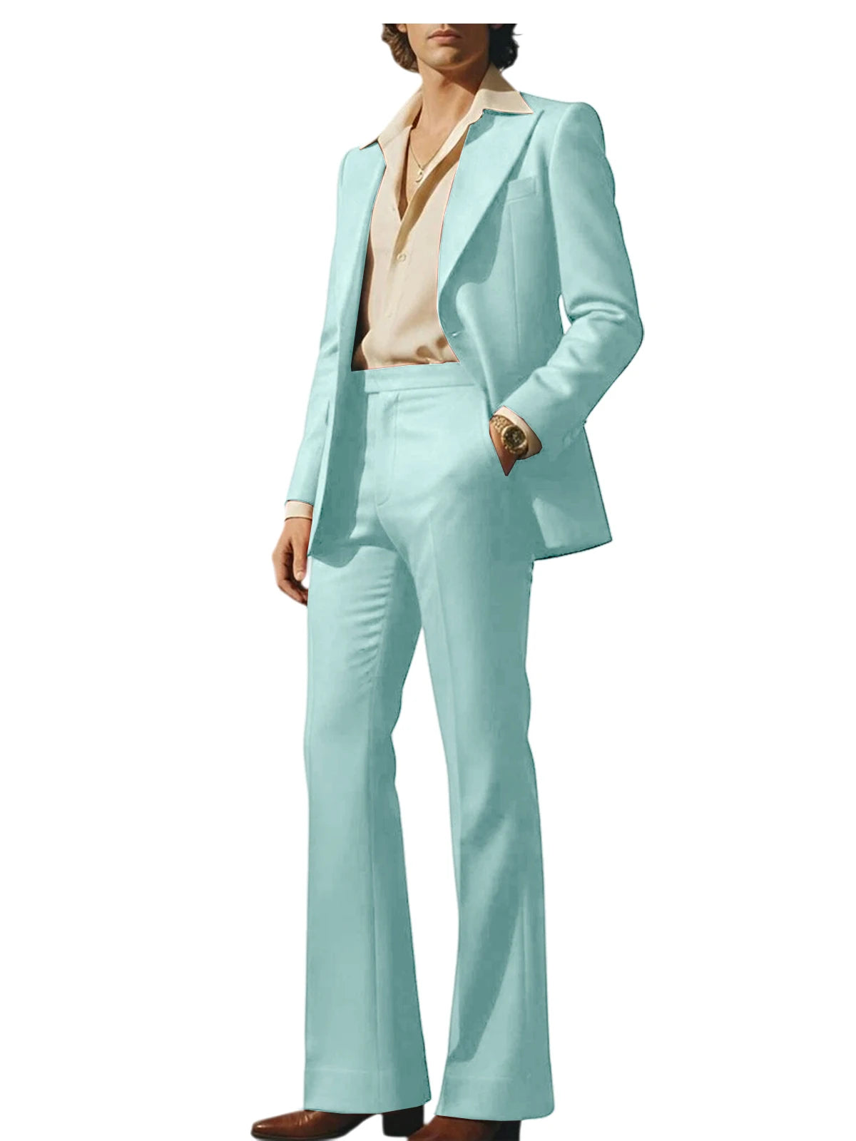 Slim Fit Peak Lapel Suit