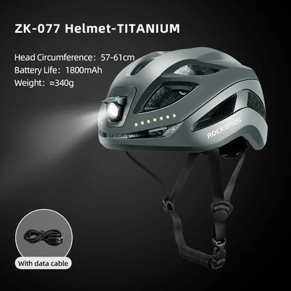 Type-C Rechargeable Light Bike Helmet