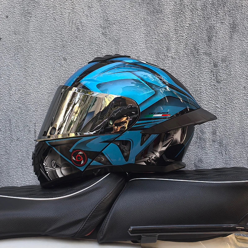 ORZ-B08A Glossy Mecha Racing Helmet