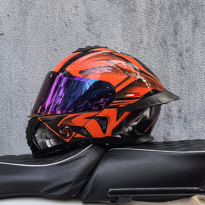 ORZ-B08A Glossy Mecha Racing Helmet