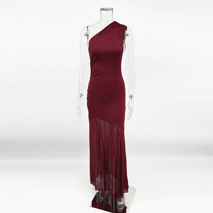 Sheer Floor-Length Dress