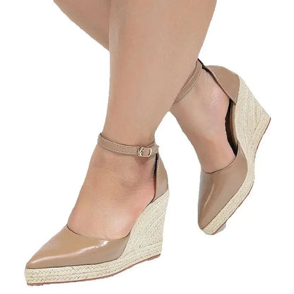 Wedge Espadrille Ankle Sandals