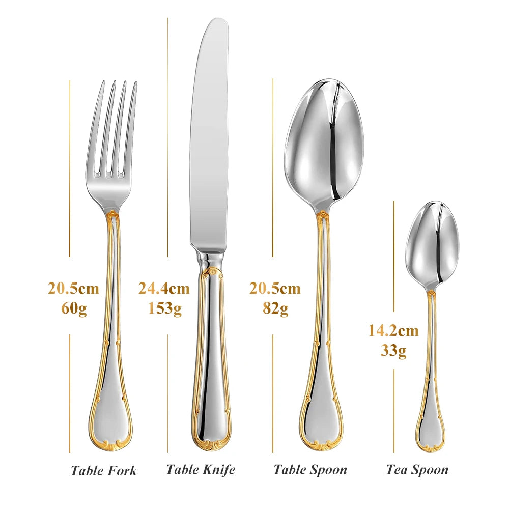 Metal Silver Cutlery Set Piece
