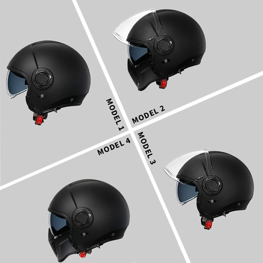 CYRIL Double-Lens Modular Open-Face Helmet