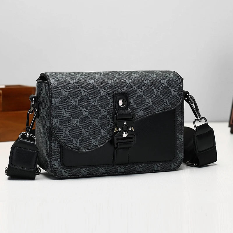 PU Leather Saddle Crossbody Bag
