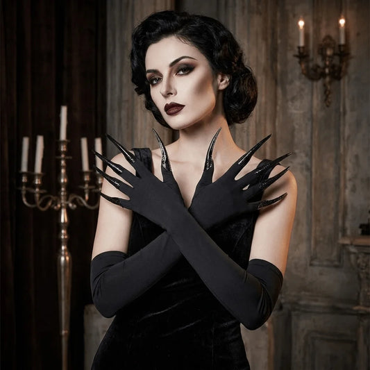 Black Witch Claw Nail Gloves