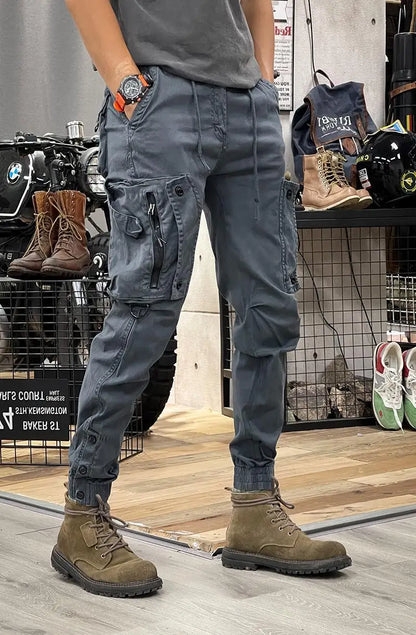 Outdoor Multi Pocket Zipper Work Trouser