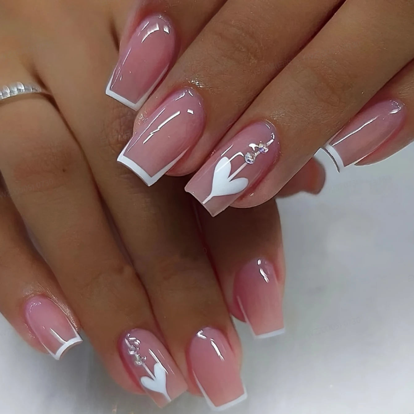 Handmade 3D Almond Press-On Nails