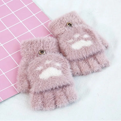 Warm Cat Paw Style Gloves