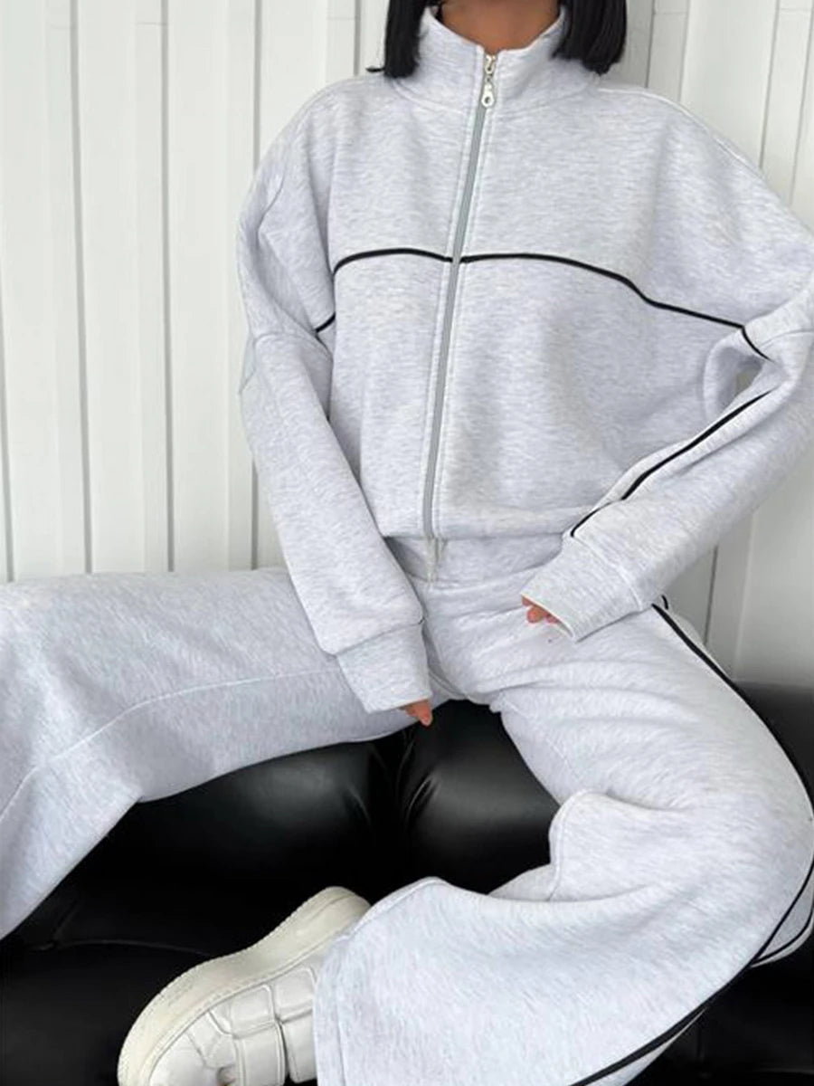 Women Two-Piece Jogger Tracksuit Set