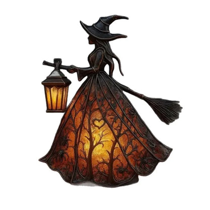 Gothic Witch Lamp Decor