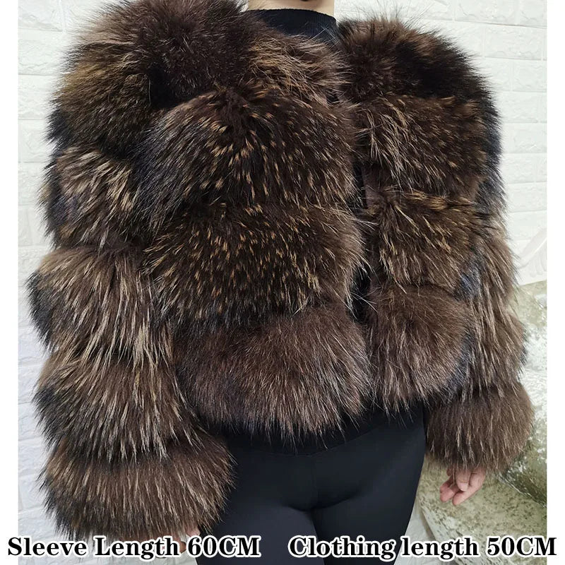 Raccoon Dog Fur Jacket