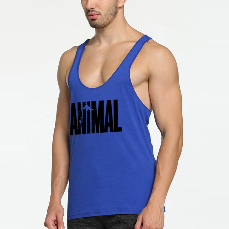 ANIMAL Letter Printed Gym Clothing