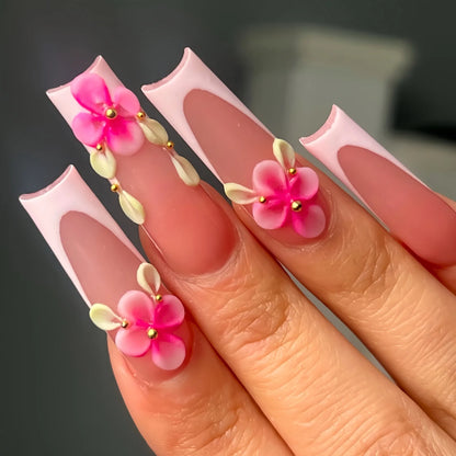 Leopard Cherry Press-On Nails