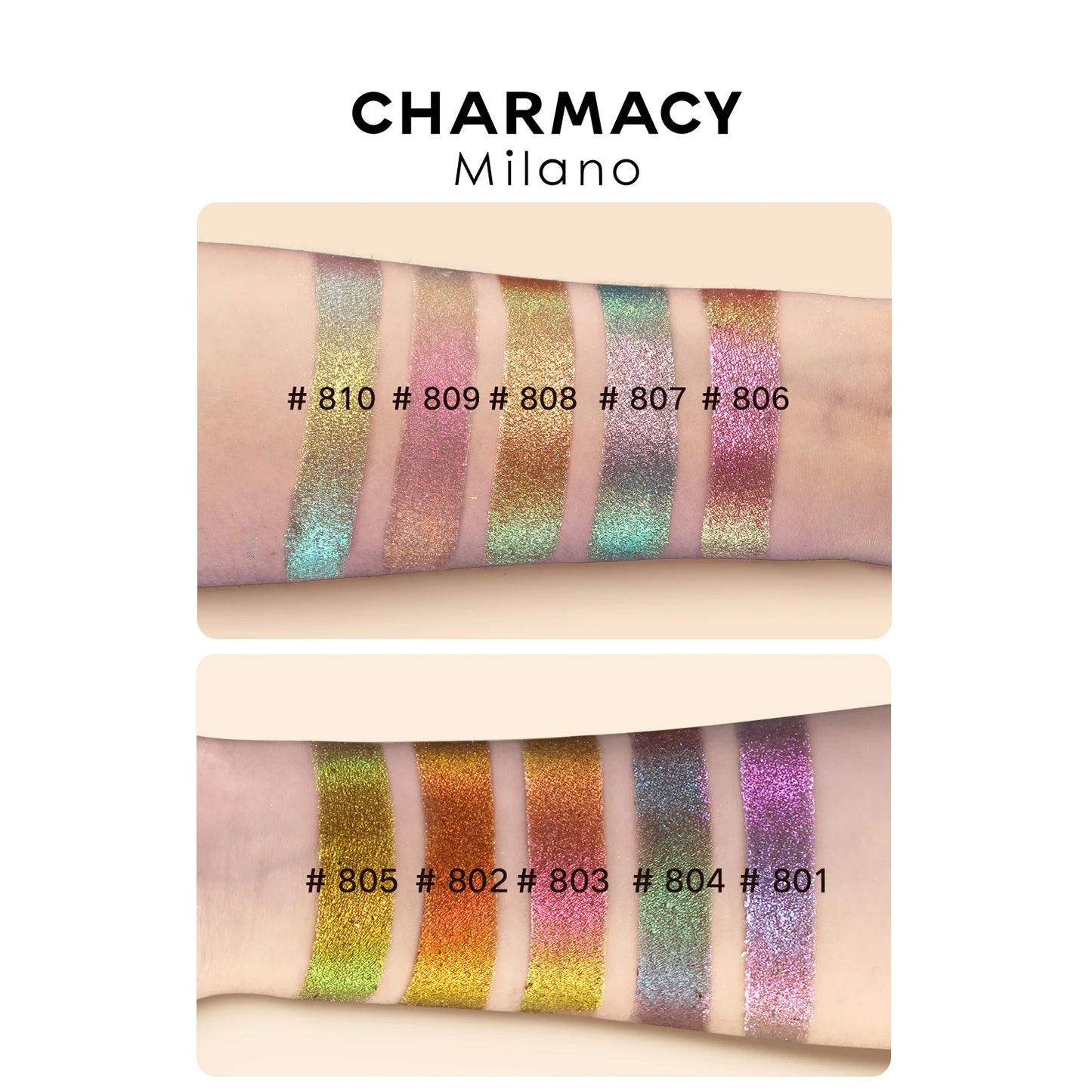 CHARMACY 10 Color Shimmer Eyeshadow