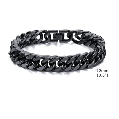 Double Curb Chain Bracelet
