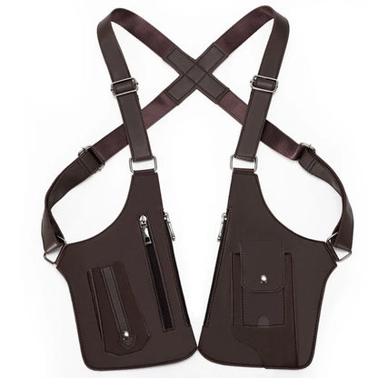Anti-Theft PU Leather Chest Bag