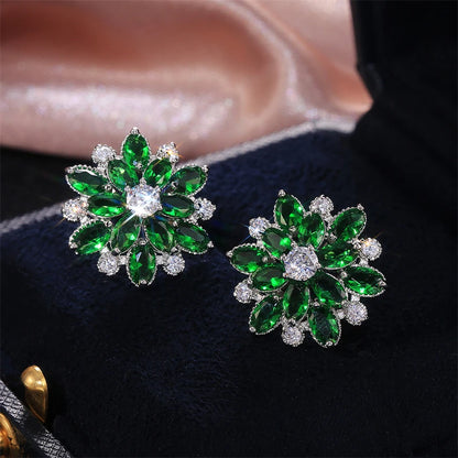 Geometric Zircon Studs