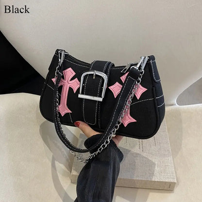 Canvas Metal Buckle Tote