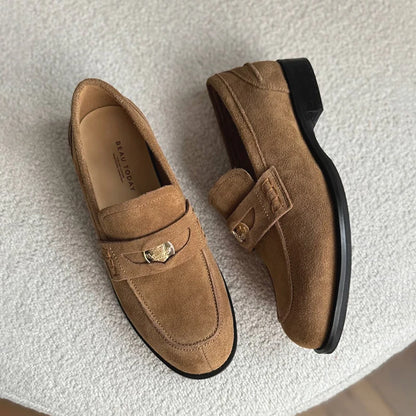Beautoday Suede Penny Loafers